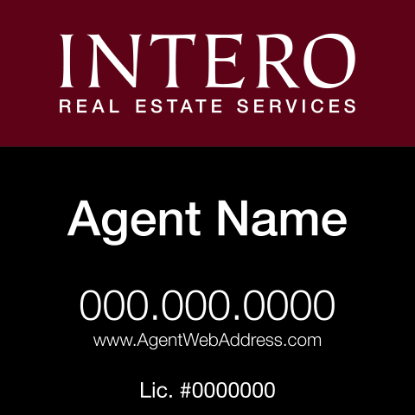 Picture of INTERO 24"x24" RES Yard Sign - Classic